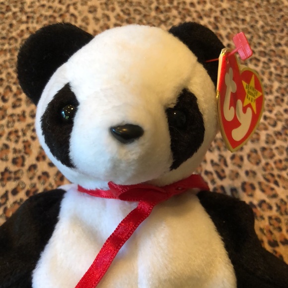 Retired Ty beanie Baby Fortune the panda bear - Picture 2 of 12